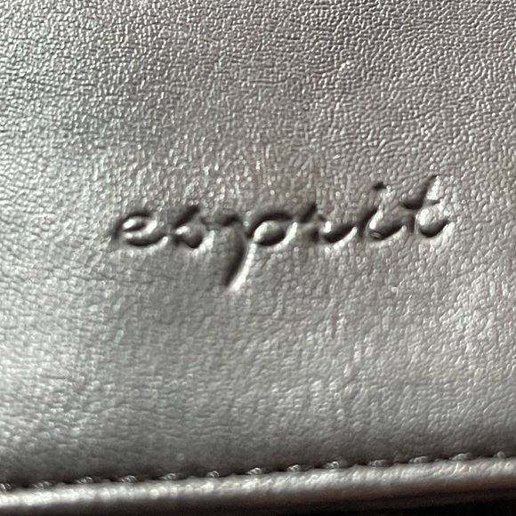 Vintage Esprit Black Backpack 90s faux leather purse Y2K boho​​ - Picture 2 of 10